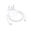 Apple Wall Charger, 20W, USB-C port, White - ‎MHJF3ZE-A with Apple USB-C to Lightning Charging, Data and Sync Cable, 1 Meter, White - MUF72ZM