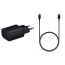 شاحن سامسونج، بقوة 25 وات، منفذ USB-C، اسود - EP-TA800NBEGGB، مع كابل شحن سامسونج بموصل USB-C، طوله 1 متر، 5 امبير، اسود - EP-DN975BBEGWW