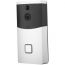 Wireless Doorbell with Video Camera and Intercom - Silver and Black