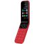 Nokia 2720 Flip Dual Sim, 4GB, 512MB RAM, 4G LTE - Red
