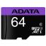 ADATA Premier Micro SD UHS-I Card Class 10, Black - SDXC64G