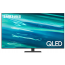شاشة تلفزيون سامسونج سمارت 55 بوصة QLED بدقة 4K UHD مع ريسيفر داخلي - QA55Q80AAUXEG