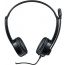 Rapoo H120 USB Wired On-Ear Headphones with Microphone, Black - RAP-17736