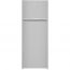 Beko Freestanding Refrigerator, No Frost, 2 Doors, 16 FT, Silver - RDNE455K21S