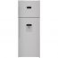 Beko Digital Freestanding Refrigerator, No Frost, 2 Doors, 18 FT, Silver - RDNE500E12DS