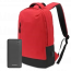 Riversong PB30 Power Bank, 10000mAh, 2 Ports, Black With ICONZ Laptop Backpack - Red