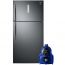 Samsung No-Frost Refrigerator, 588 Liters, Inverter Motor- RT58K7050BS, With Vacuum Cleaner, 1800W- VCC4540S36 