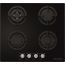 Ecomatic Crystal Gas Built-In Hob, 4 Burners, Black- S607ALC