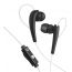 SBS Sports In-ear Wired Earphones with Microphone, Black - TESPORTINEARKL