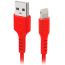 كابل لايتنينج اس بي اس للشحن ونقل البيانات، 1 متر، احمر - TECABLEUSBIP5R