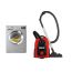 Zanussi Front Loading Digital Washing Machine 8 KG Silver With Vacuum Cleaner 1600 Watt Red