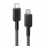 كابل انكر 322  باور لاين بموصل USB فئة C الى USB فئة C، طوله 3 قدم، اسود - A81F5H11