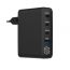 Smart Gate Wall charger, 100 Watt, 4 USB Ports - Black