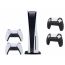Sony PlayStation 5 Digital Edition, 1TB with Two DualSense Controllers and Two Silicone Protective Cases - Black