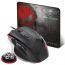 Spirit Of Gamer Wired Optical Mouse with Mouse Pad, Black - PRO-M3