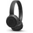 JBL On-Ear Headphone Wireless with Microphone, Black - T500