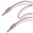 SBS Audio Stereo AUX Cable, 1 Meter, Pink - TECABLE35PINK