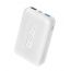 SBS Extra Slim Power Bank, 10000mAh, 2 USB Ports - White