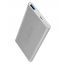 SBS Gold Collection Fast Charge Power Bank, 5000mAh, 1 USB Port - Silver