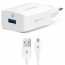 Ttec SpeedCharger QC Wall Charger with Micro USB Cable, 1 Port, White - 2SCQC01M