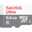 Sandisk Ultra Micro SD Card Class 10, 64GB - SDSQUNS-064G-GN3MN