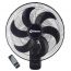 Hervy Wall Fan, 18 Inch, Black- WF-001