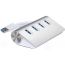 USB Hub, 4 Ports - White