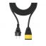 iLOCK Power Extension Cord, 3500 Watt, 3 Meters - Black