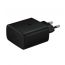 Super Fast Charging Travel Adapter With USB Type-C To USB Type-C Cable 45W Black