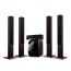 Dob Home Theater, Six Pieces, Black and Brown- X5