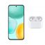 Honor X6c, 128GB, 6GB RAM, 4G LTE, Dual SIM- Moonlight White with Ridingtone AirPods Pro 2nd Gen Earbuds - White