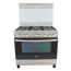Zanussi cool cast  Freestanding Gas Cooker, 5 Burners, Stainless Steel, 90 cm - ZCG91236XA