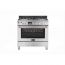 Zanussi Taste Max Gas Cooker, 5 Burners, Stainless Steel- ZCG92696XA491
