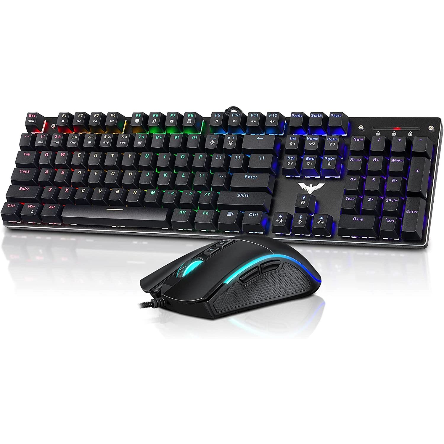Havit 2in1 Wired Gaming Keyboard and Mouse, Black HVKB393LB Best