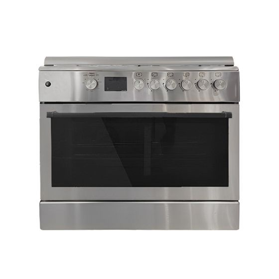 بوتاجاز غاز ديجيتال وايت لاين، 5 شعلة، ستانلس ستيل - F9S50GF-HIXOD