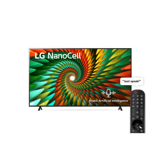 تلفزيون سمارت LED ال جي، 55 بوصة، بتقنية Nanocell، مع ريموت سحري - 55NANO776RA