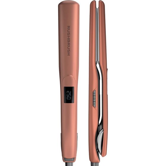 Rush Brush X2 Max Hair Straightener, Rose Gold- RB-X2MAX-Rose Gold