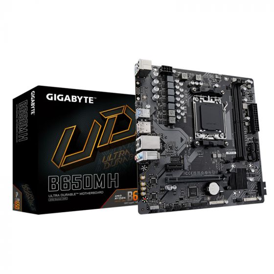 مذربورد جيجابايت B650M H، ايه ام دي B650، ذاكرة DDR5، منفذ LAN بسرعة جيجابت ايثرنت