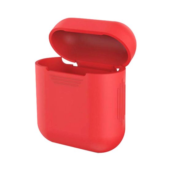 Silicone Case for Apple AirPods 2nd Generation- Red