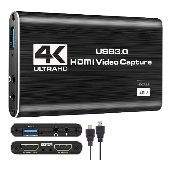HDMI Video Capture Card, 1080P - Black