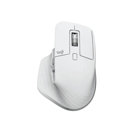 Logitech Mx Master 3S Wireless Mouse, 8000DPI, Pale Grey - 910-006560