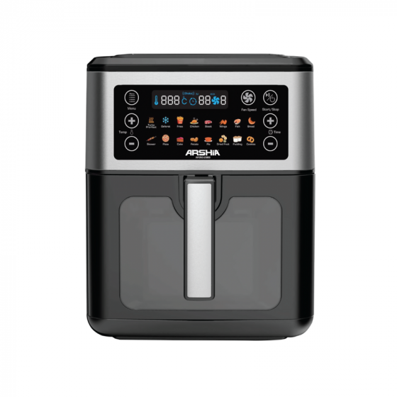 Arshia Air Fryer, 6.5 Liters, 1400 Watt, Black - AF050-2989