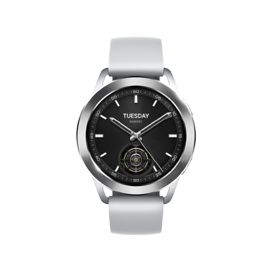Xiaomi Watch S3, Silver Case and Grey Strap - BHR7873GL