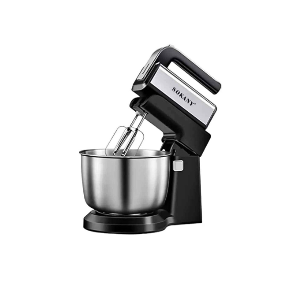 Sokany Stand Mixer, 3.5 liter, 500 Watt, Black- SK-6652