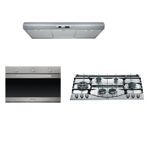 Ariston built in oven 90cm top