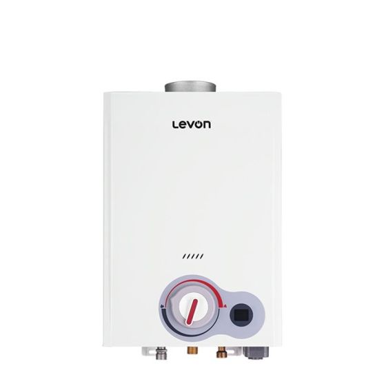 Levon Gas Water Heater, 6 Liters, White