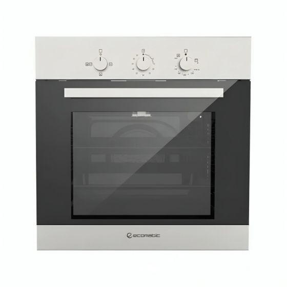 فرن غاز بلت ان ايكوماتيك بشواية، 60 سم، 64 لتر، اسود وفضي - G6404T