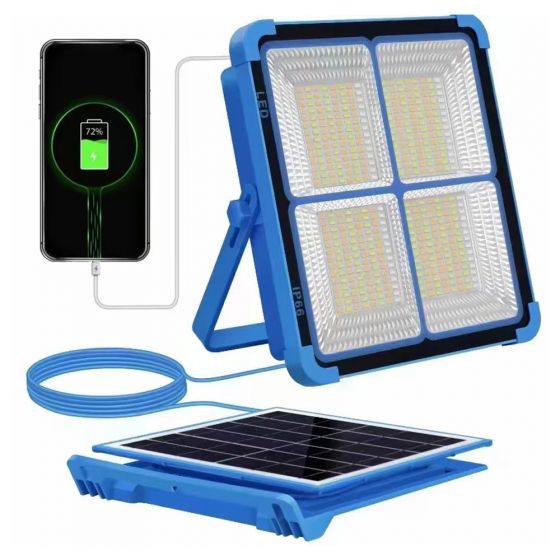 Rechargeable LED Emergency Flashlight, Blue - BL-911