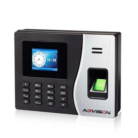 جهاز بصمة حضور وانصراف، اسود وفضي - AD-114T-B-W