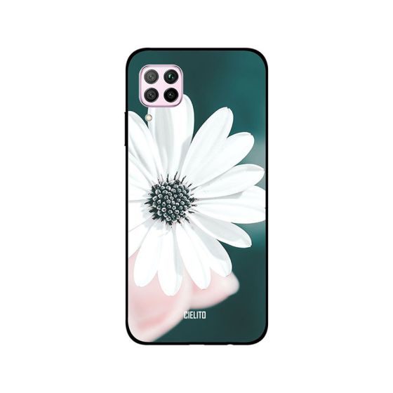 Cielito White Flower Printed Back Cover for Huawei Nova 7i